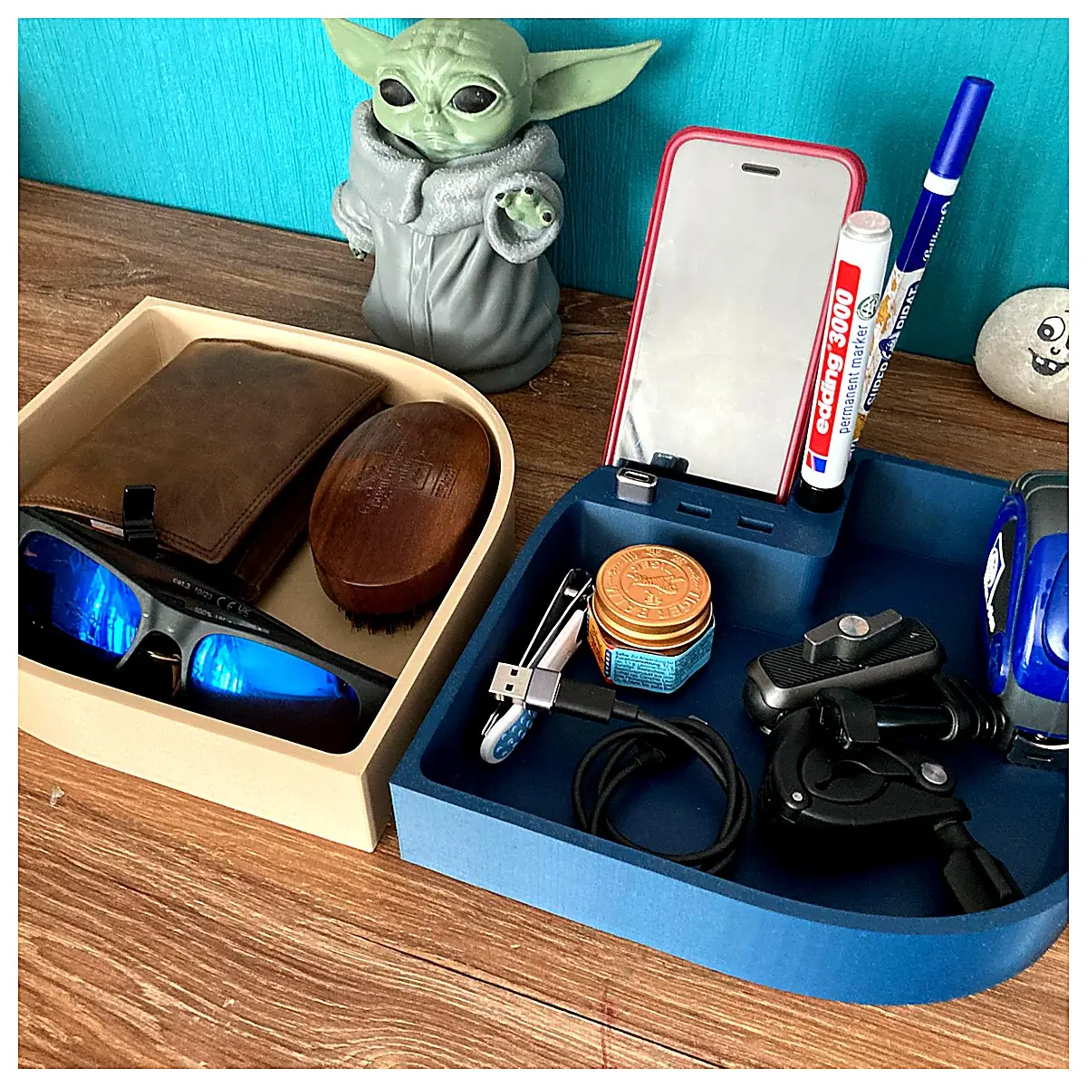 Mobile Phone USB Drive Holder Desk Organizer Computer Accessories Phone Stand Desktop Shelf Office Desk Storage Solution