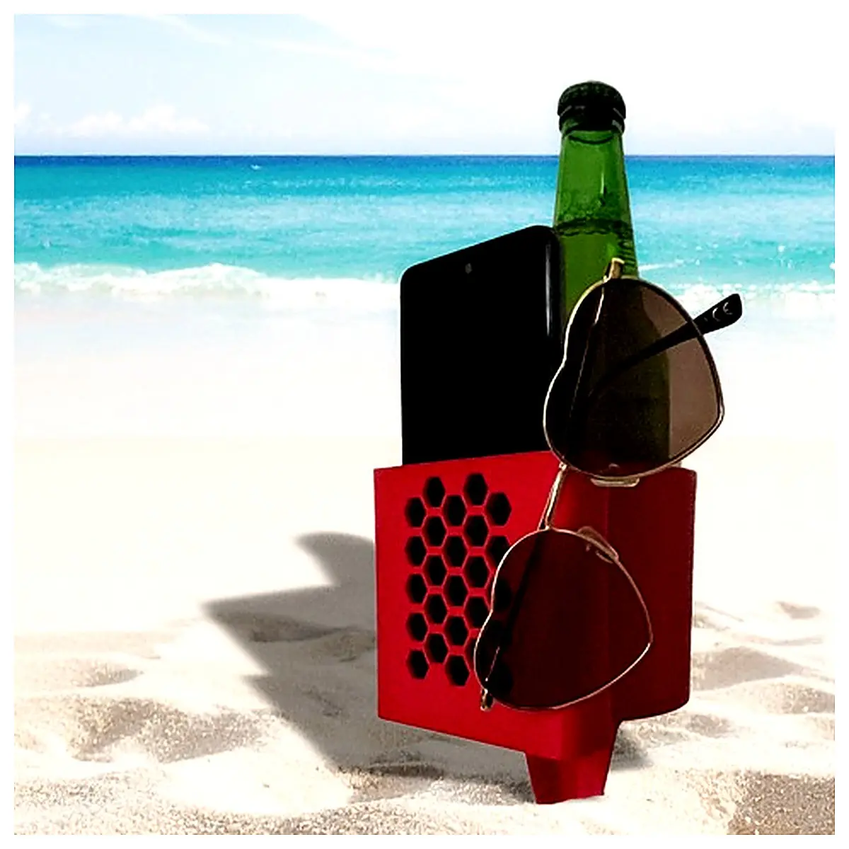Beach Cup Holder Decor Glass Cup Base Tabletop Decoration Coffee Saucer Creative Home Accessory