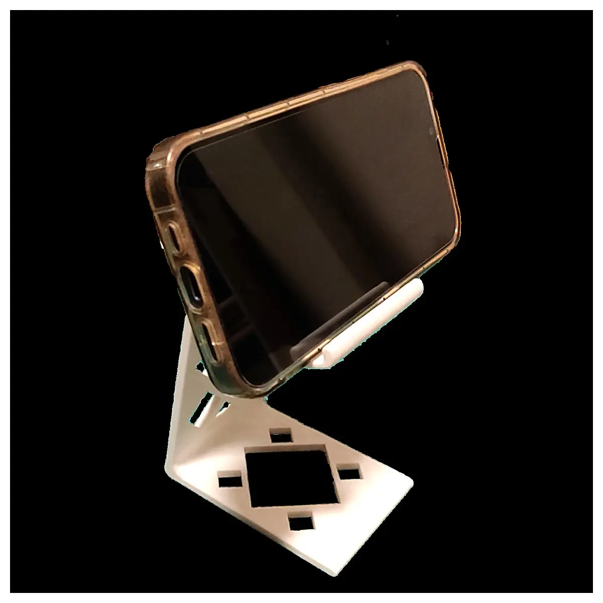 Phone Holder Charger Port Phone Stand Mobile Holder Stand Compatible with All Phones Car Mount Desk Stand Accessory