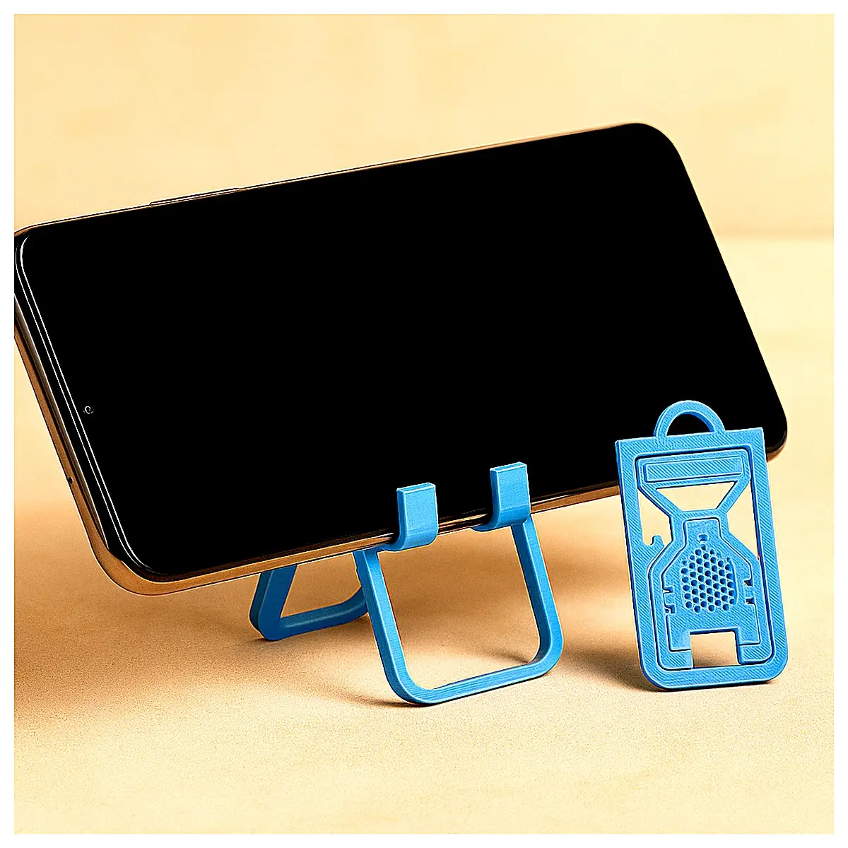 Foldable Phone Stand Key Chain Phone Stand Holder Mobile Stand Accessory Bracket Support Desktop Stand Phone Parts Keyring