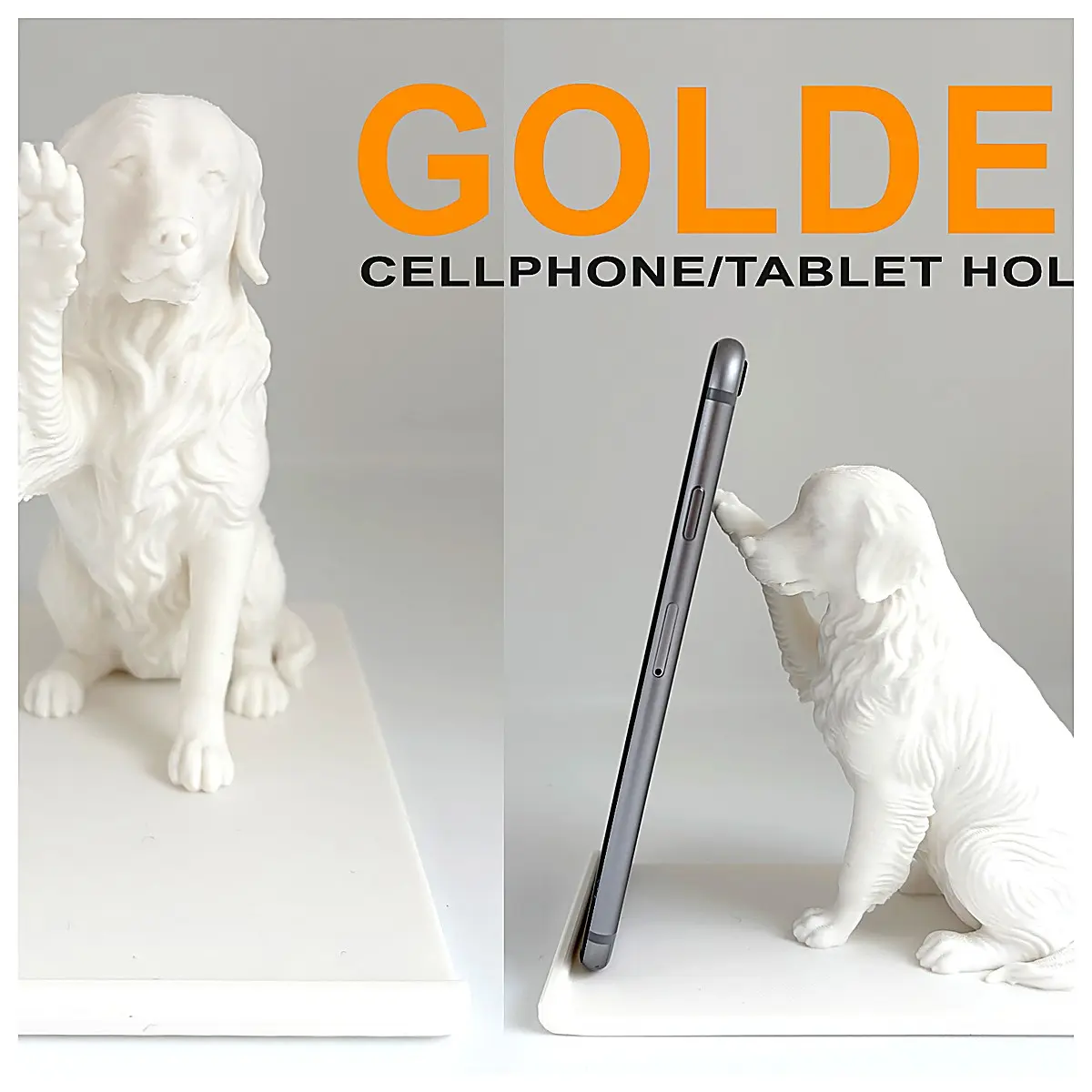 Golden Retriever Phone Stand Pet Tablet Holder Dog Bed Stand Puppy Support Stable Grip Suitable for Poodles Dachshunds