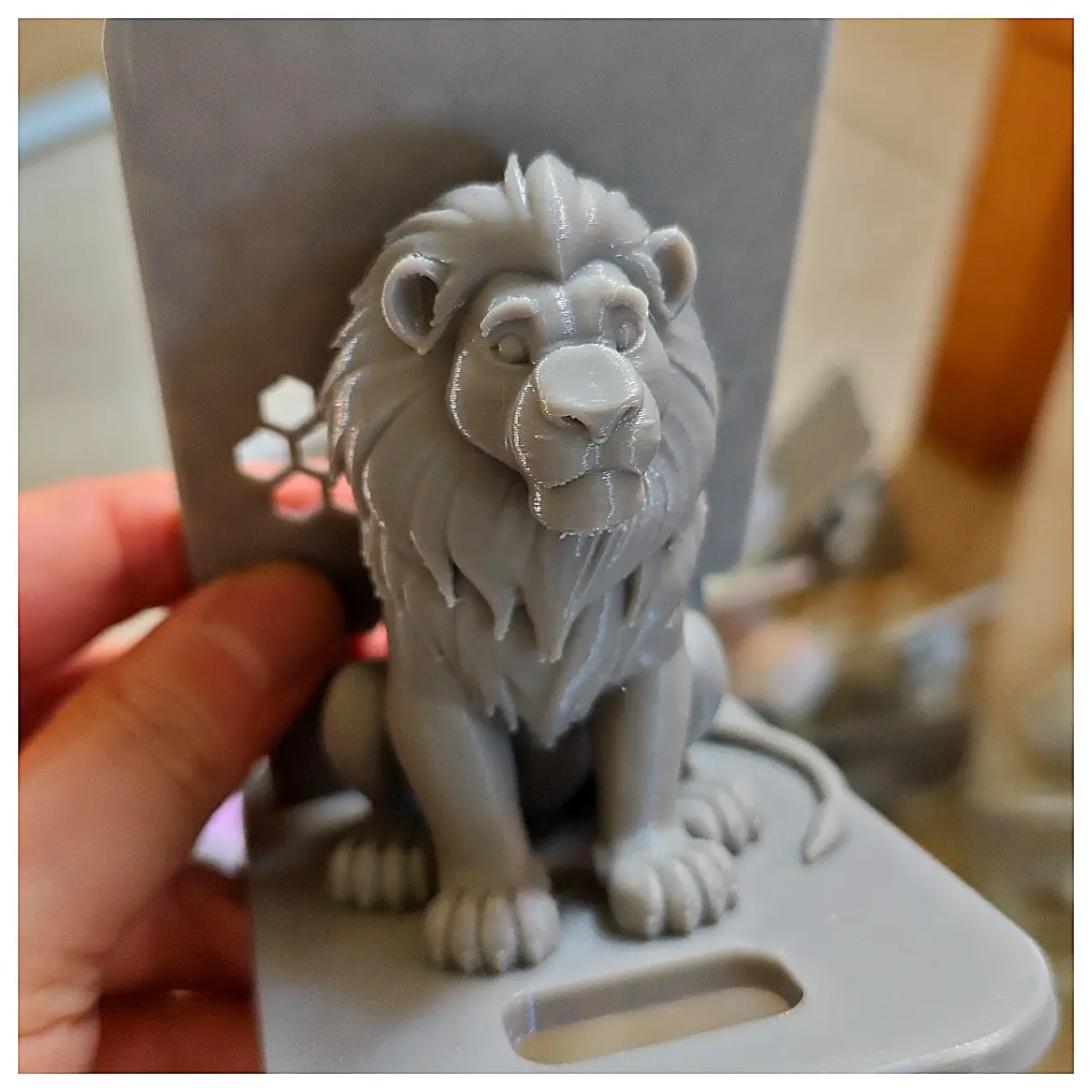 Lion King Phone Stand Figurine Toy Desk Holder Office Stand Kids Gift Print Version Easy Setup