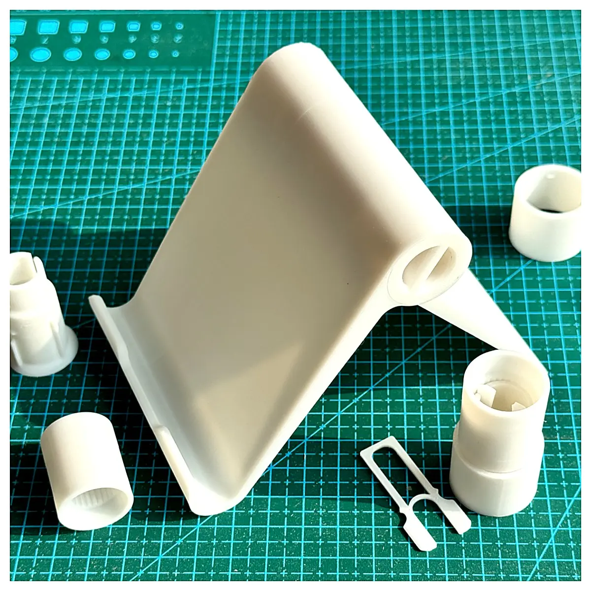 Foldable Phone Stand Tablet Stand 3D Printed Full Wrap Stand Mobile Desk Holder Adjustable Angle Stable Support Office Learning