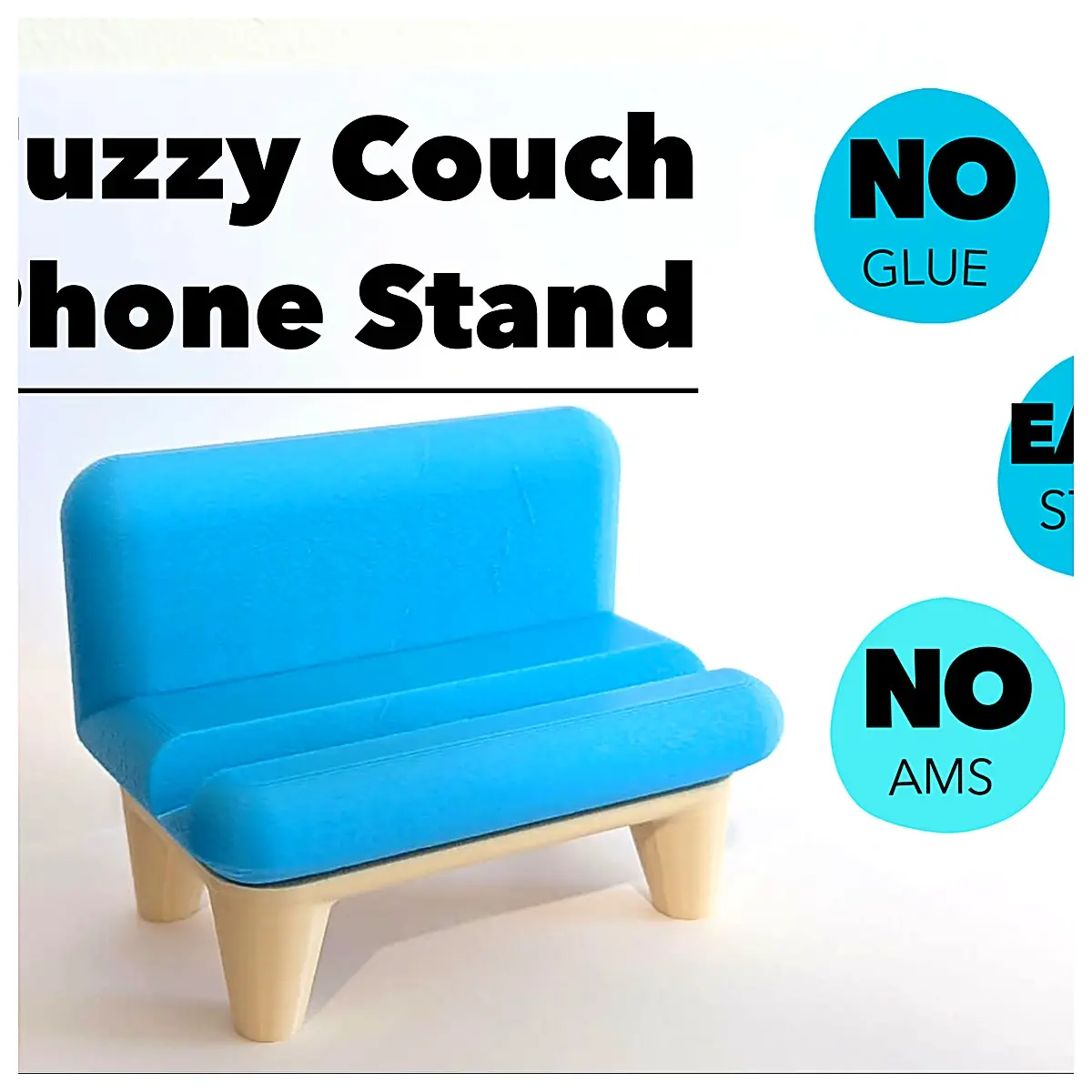 Furry Sofa Phone Holder Phone Stand Lazy Phone Holder Sofa Accessory Adjustable Angle TV Stand Couch Support