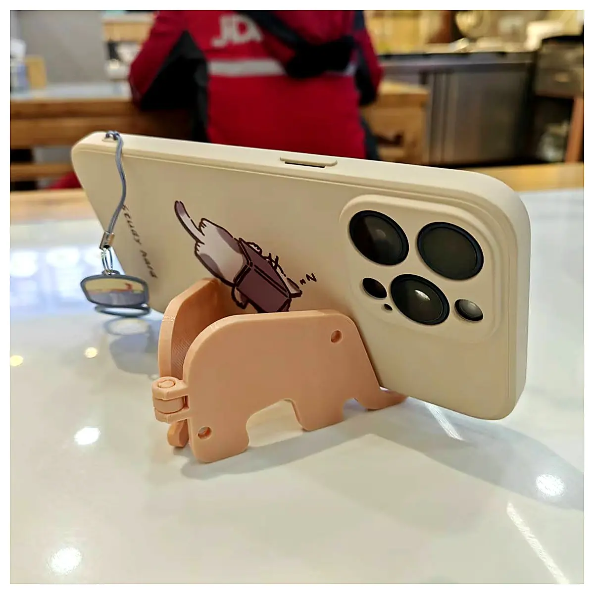 Elephant Phone Stand Hanging Charm Portable Bracket Mobile Phone Holder Accessories Phone Strap Bracket Stand