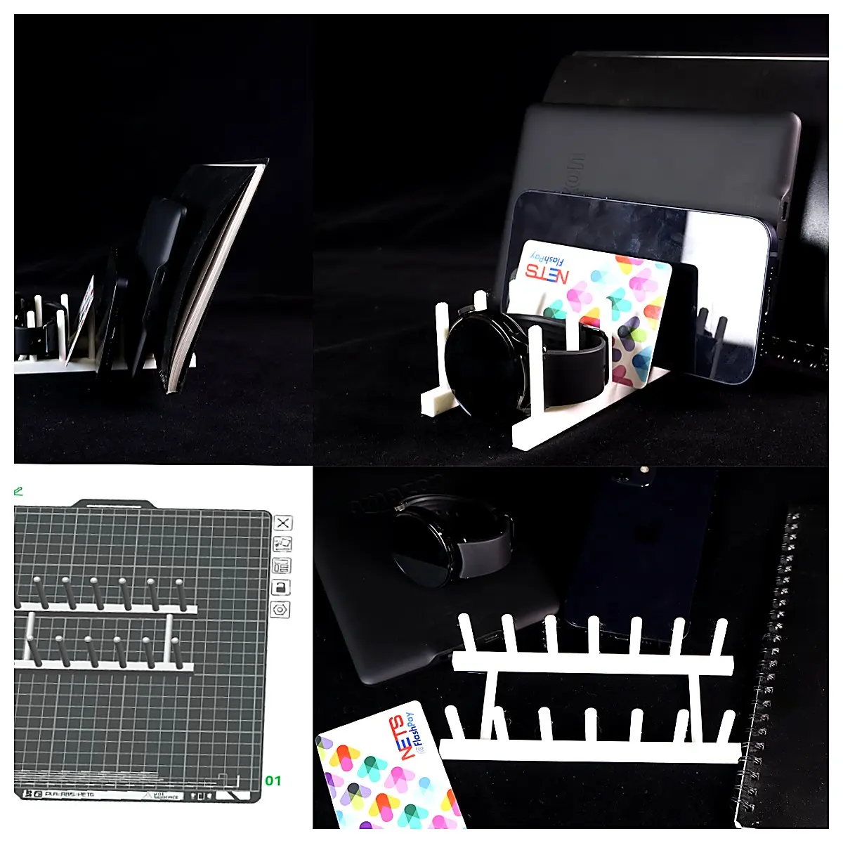 Minimalist Desktop Shelf Phone Office Organizer Large Small s Ideal for ID Cards Kindle Laptop Desk Storage Solutions