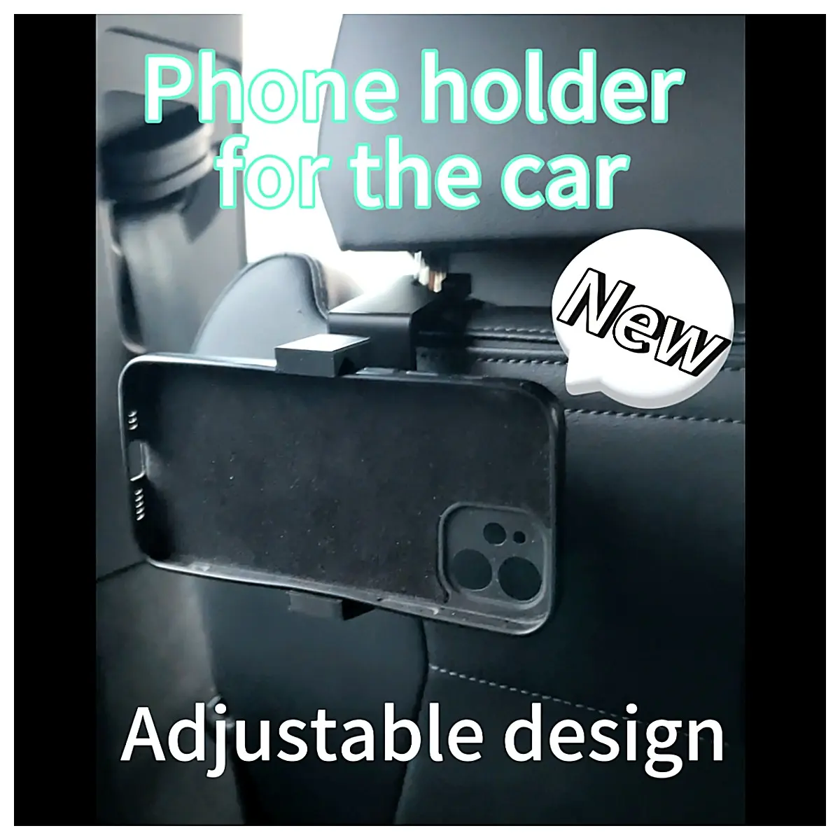Car Phone Mount V2 Adjustable Phone Holder Mobile Phone Mount Car Holder Phone Suction Cup Mount Compatible with All Phones Navigation Mount