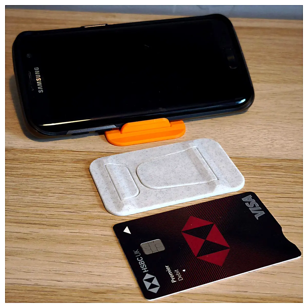 Wallet Phone Stand Business Card Folding Phone Stand Card Holder Mobile Phone Card Stand Phone Clip Stand Phone Card Stand Compatible with Multiple Ph