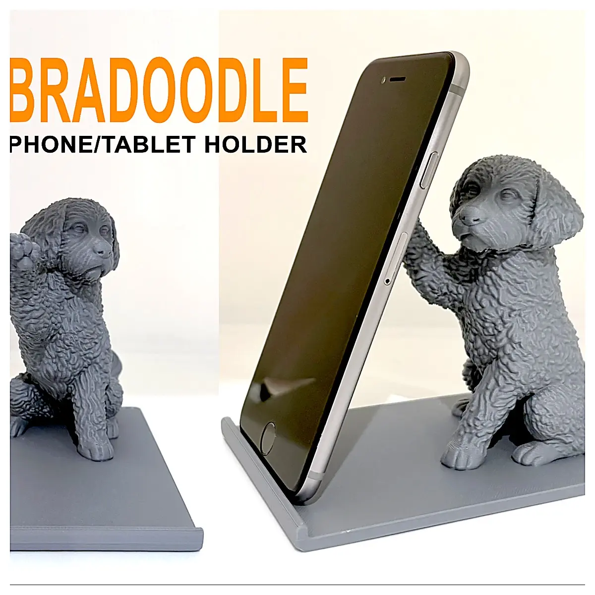 Labrador Poodle Phone Tablet Holder Pet Stand Dog Cradle Desktop Support Small Dog Accessories