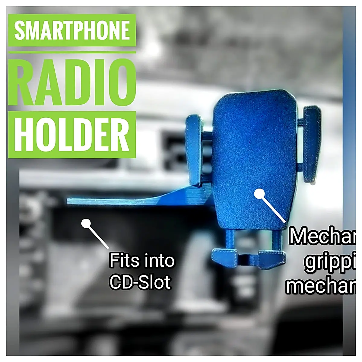 Car CD Slot Phone Mount Smartphone Holder Phone Stand Car Mount Mobile Holder Driving Holder