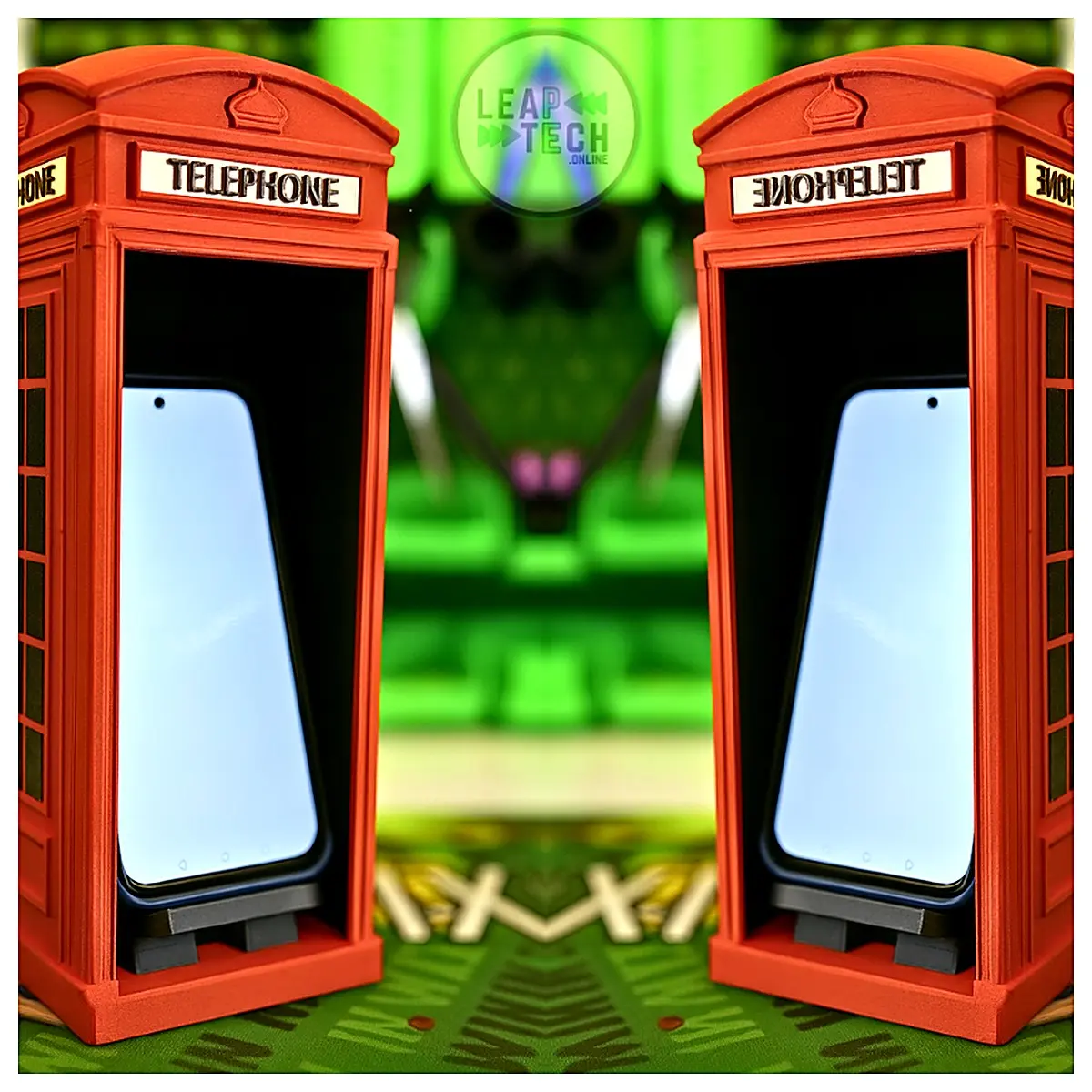 Phone Stand British Red Phone Booth Creative Holder Mobile Phone Stand Bracket Support Desktop Phone Holder Accessory