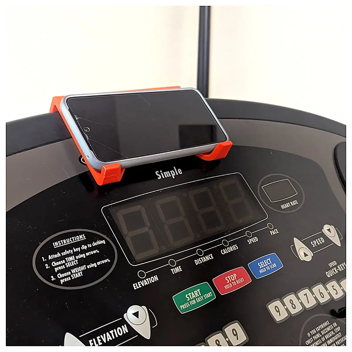 Running Machine Phone Holder Fitness Equipment Holder Running Machine Phone Mount Exercise Holder Running Machine Accessory Compatible with Treadmills