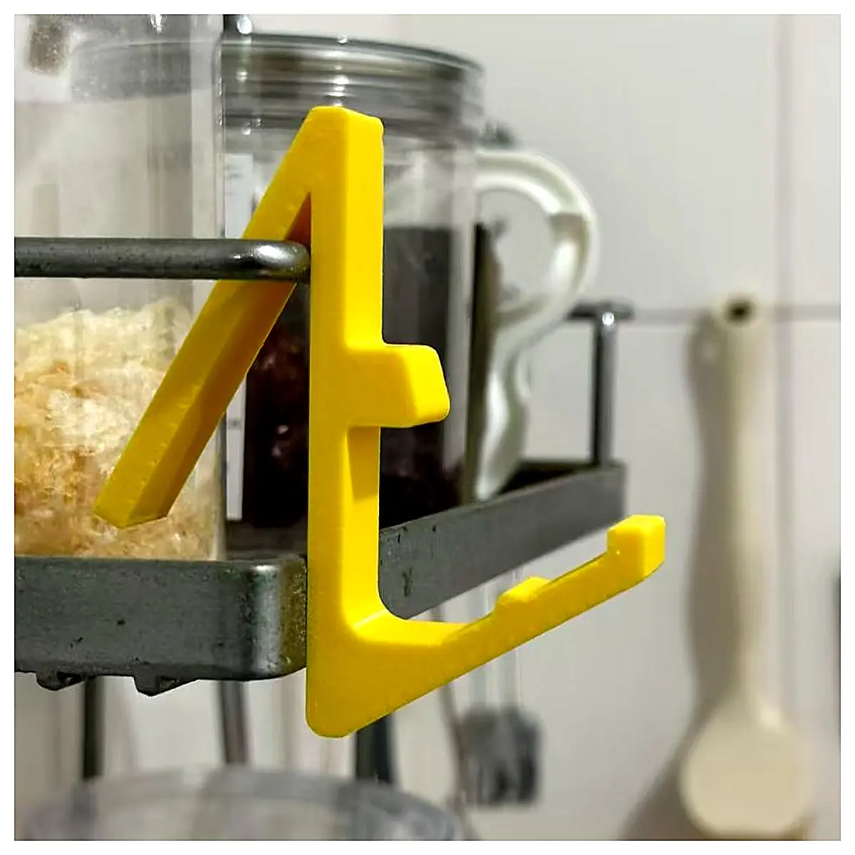 Multi Functional Hooks Phone Stand Bathroom Shelf Holder Adhesive Hooks No Nail No Paste Bathroom Kitchen Wall Mounted Organizer Accessory