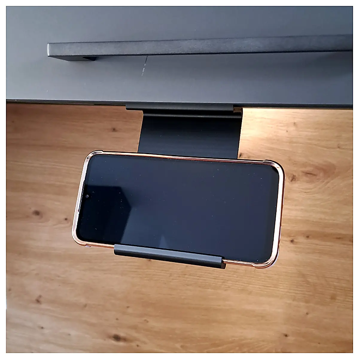 Kitchen Cabinet Cell Phone Holder Cabinet Phone Stand Kitchen Shelf Mount Kitchen Storage Holder Cabinet Phone Stabilizer Kitchen Mobile Support