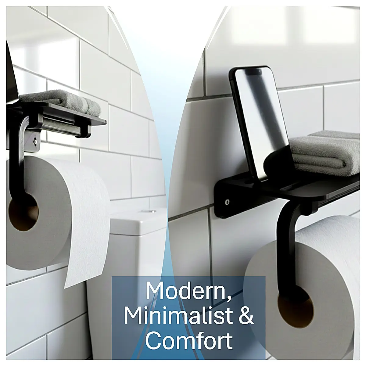 Smart Roll Toilet Paper Holder Automatic Roll Dispenser Tissue Core Holder Bathroom Accessory Roll Paper Stand