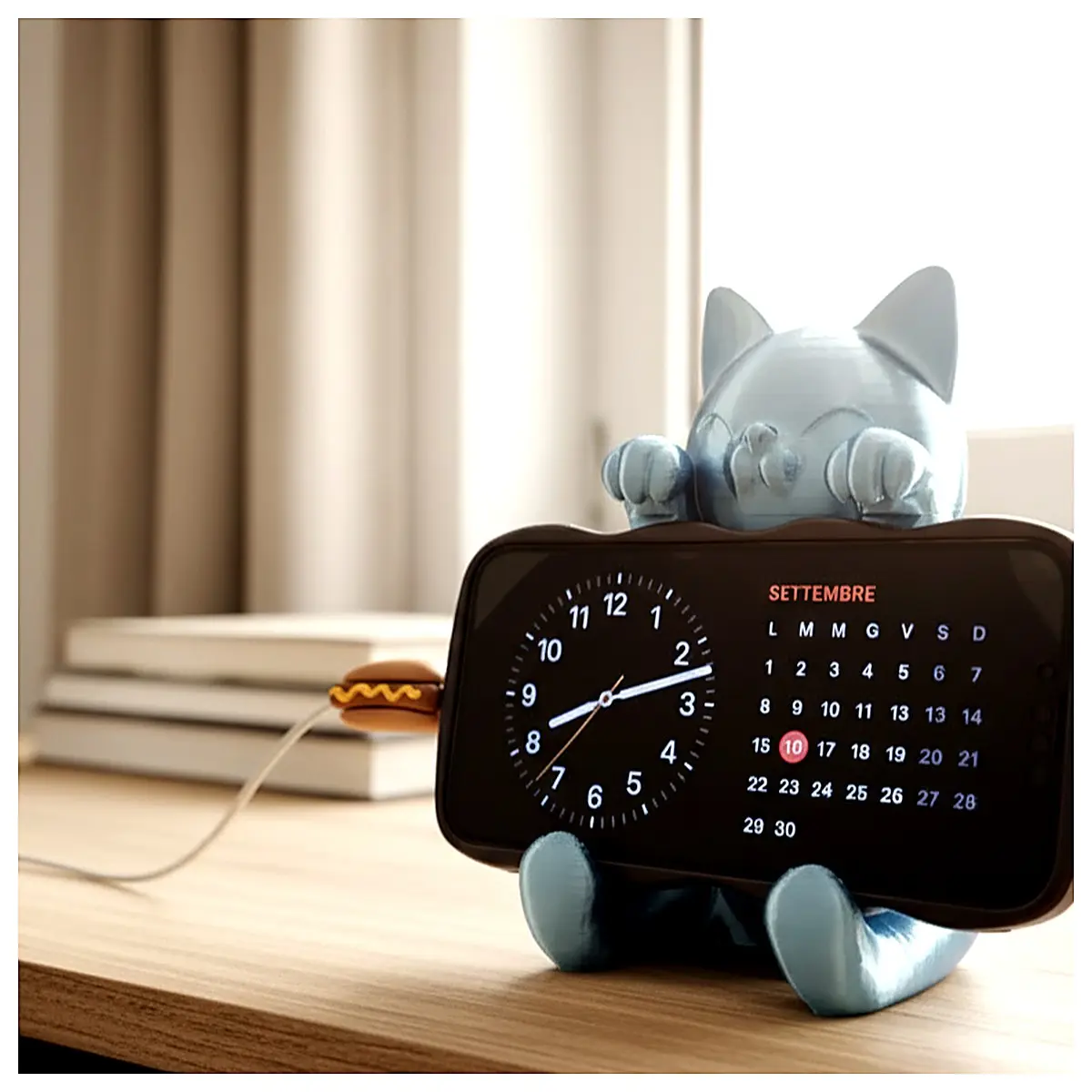 Baobao Cat Phone Holder Mobile Phone Stand Phone Clip Car Mount Desktop Holder Pet Holder Phone Stabilizer