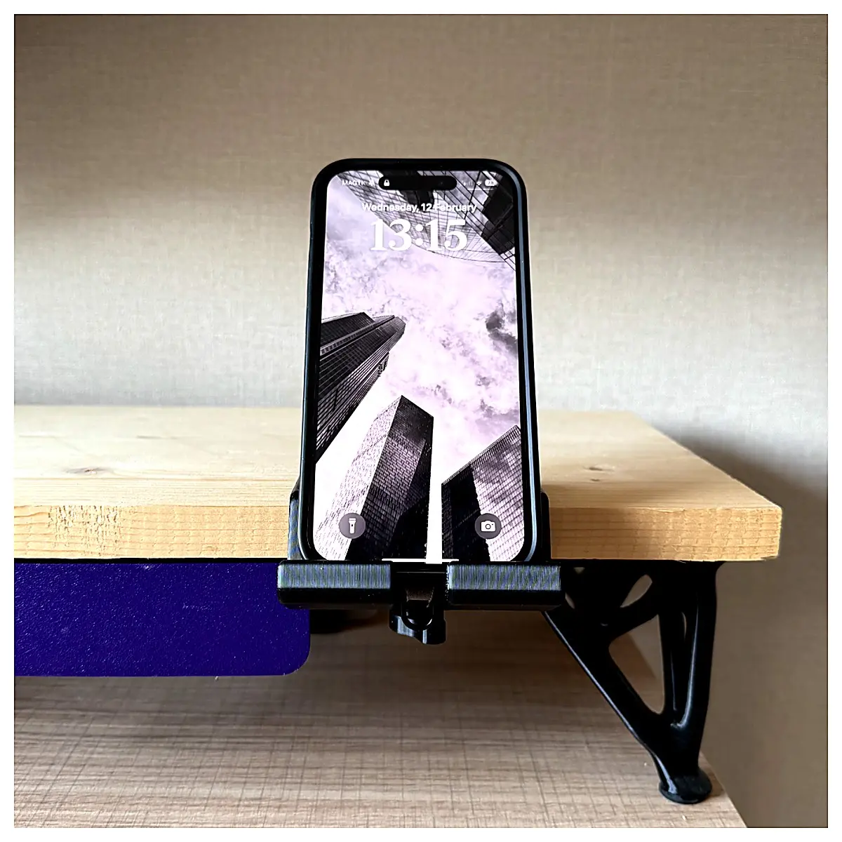 Monitor Stand Phone Holder Desktop Mount Mobile Phone Holder Bracket Accessory Support Stand Holder Compatible with Display Stands Phone Mount