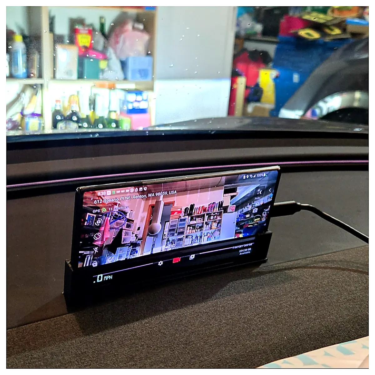 Mobile Car Dashcam Mount Phone Holder Camera Bracket Vehicle Support Driving Recorder Accessory Car Mount Holder