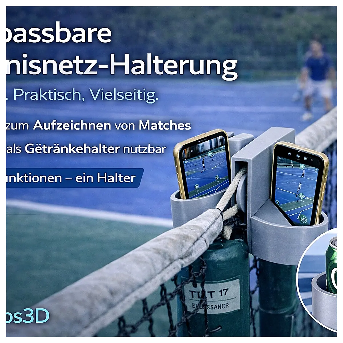 Tennis Phone Stand Can Stand Phone Holder Sports Phone Stand Outdoor Phone Stand Phone Stand Accessories Great Compatibility Stable Support Essential