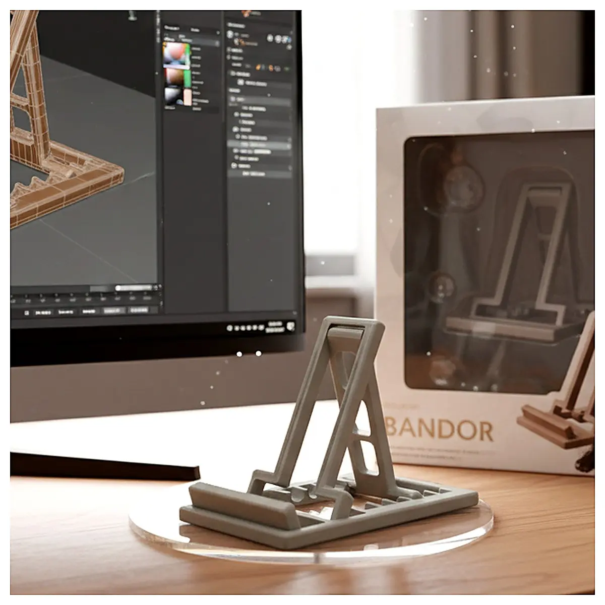 Mobile Phone Holder Stand Card Clip Desk Stand Phone Clamp Holder for Office Study Mobile Phone Stabilizer