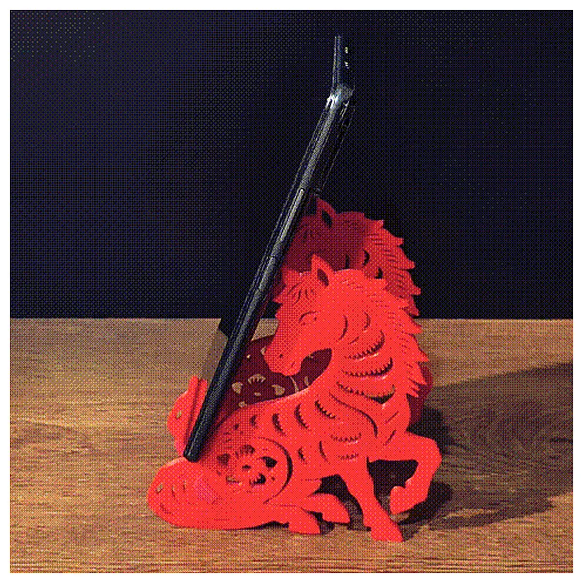 Year of the Horse Car Phone Holder Ornament 360 Rotating Phone Stand Mobile Phone Holder Bracket Desk Phone Stand Car Phone Mount Phone Accessory Hold