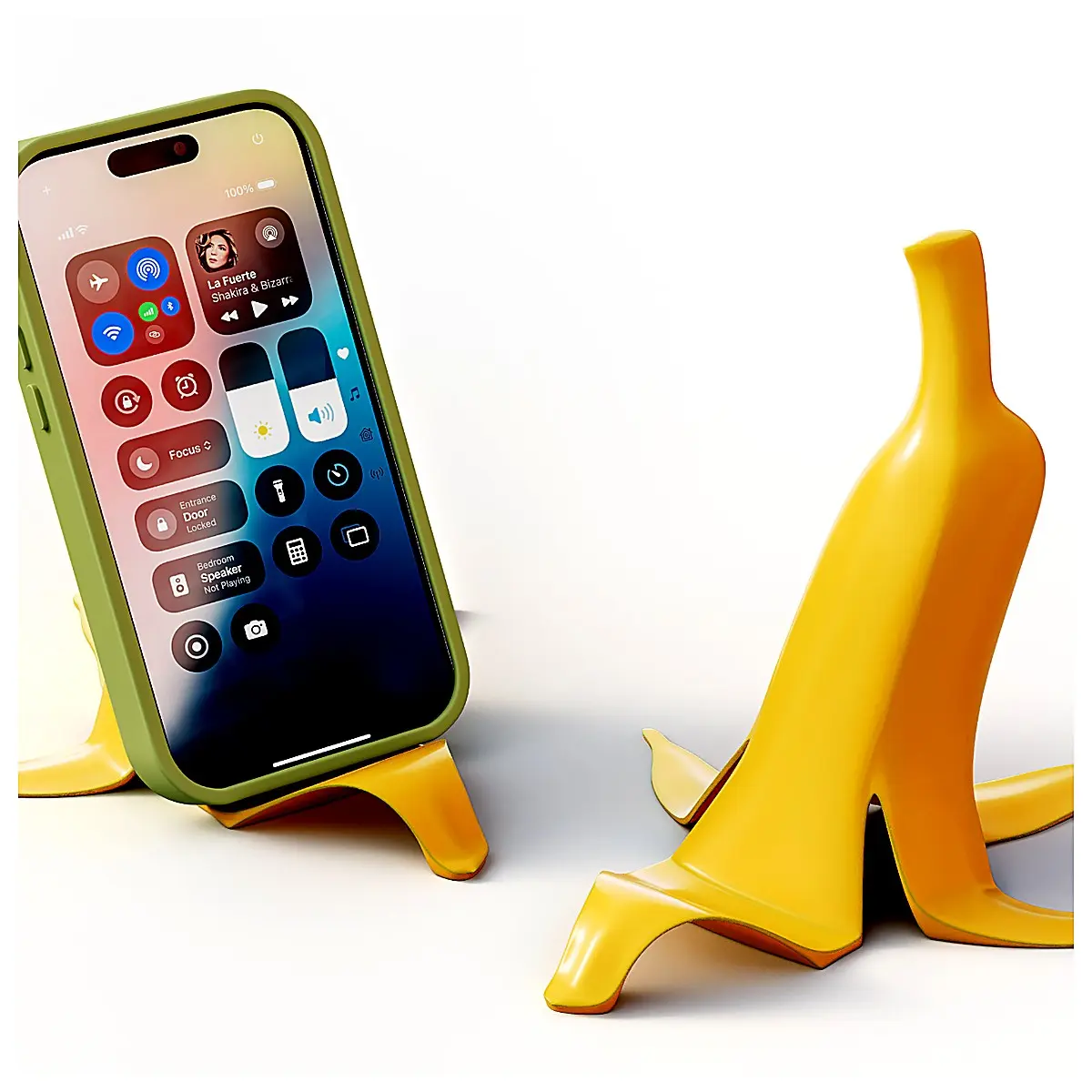 Banana Phone Stand Curved Holder Cell Phone Stand Desktop Support Adjustable Angle Phone Stabilizer Mobile Accessory