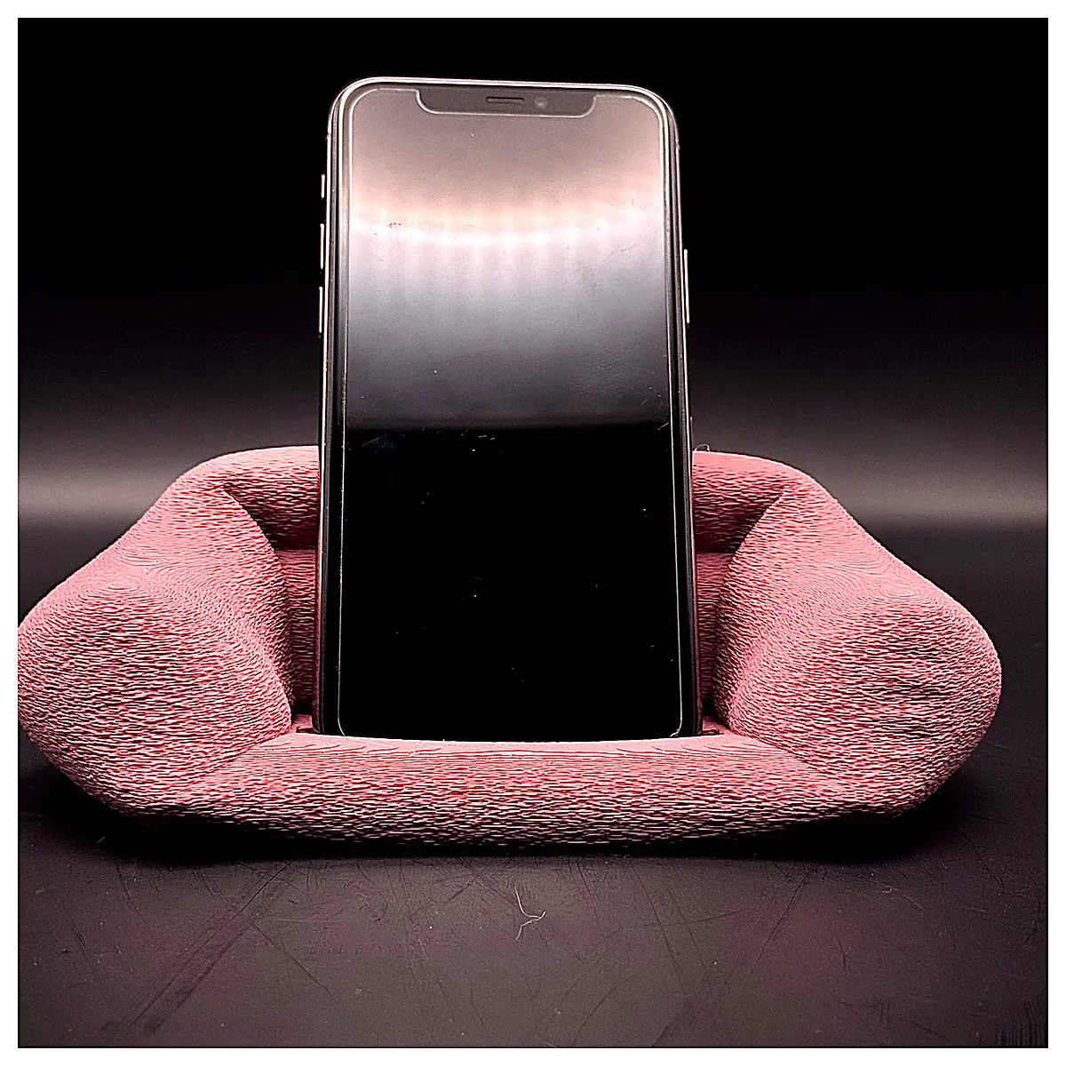 Sofa Phone Holder Plush Comfort Support Mobile Phone Stand Fuzzy Armrest Holder Adjustable Angle Desk Support