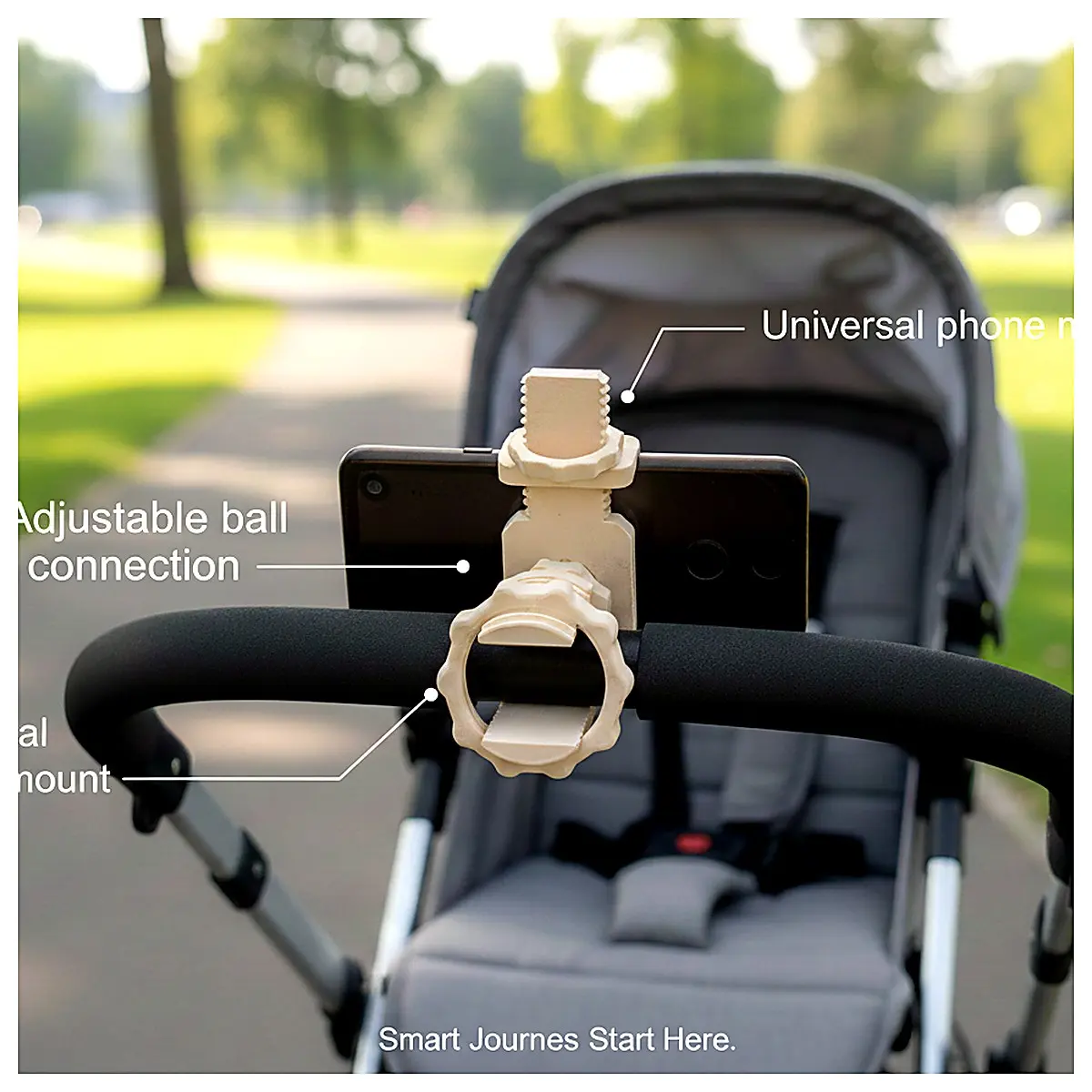 Baby Stroller Phone Mount Car Bike Mobile Holder Phone Bracket Accessories Compatibility Phone Mount Outdoor Sports Mount