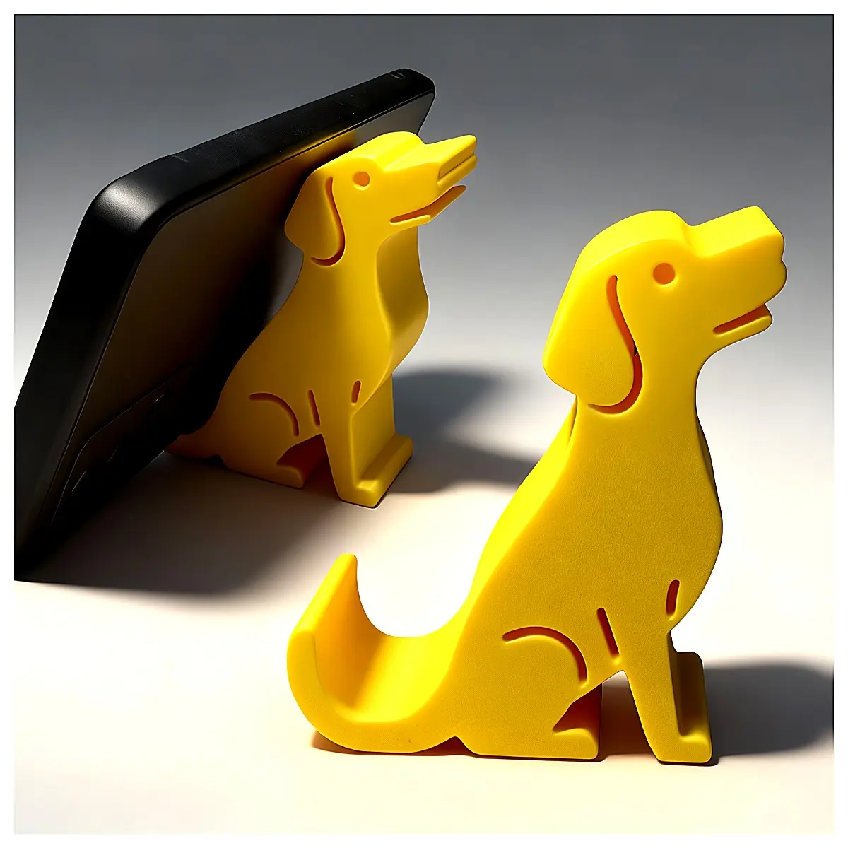 Phone Holder Pet Stand Stable Support Printing Easy Use Desktop Holder Phone Accessory Easy Print No Support