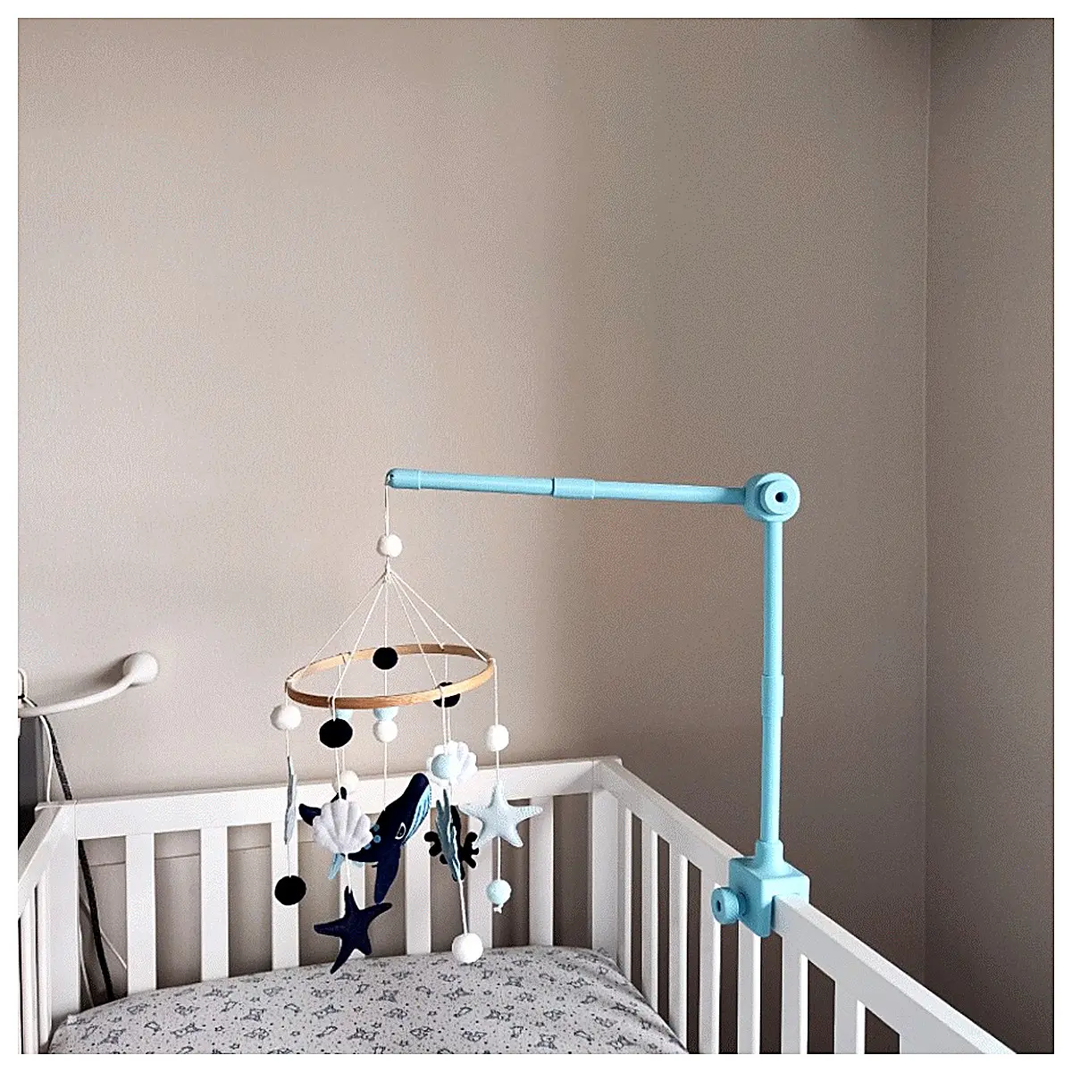 Baby Crib Mobile Holder Attachment Cradle Decor Accessories Mobile Support Ring Baby Bed Decoration Replacement Parts