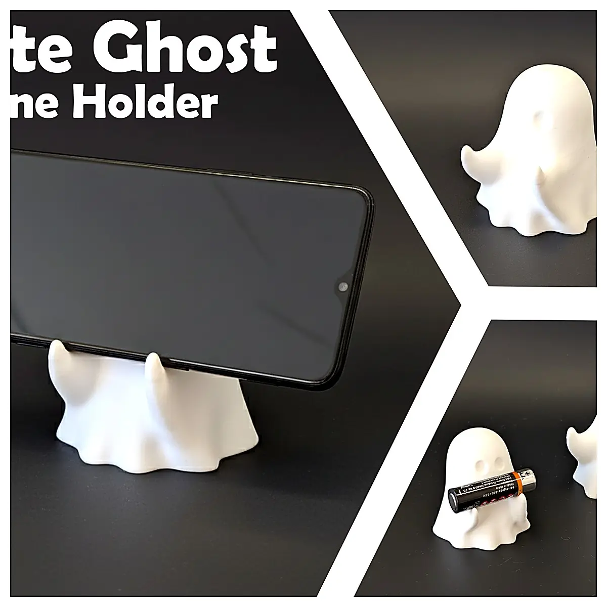 Cute Halloween Ghost Phone Stand Phone Holder Mobile Stand Desktop Support Ghost Decoration Creative Phone Stand Accessory