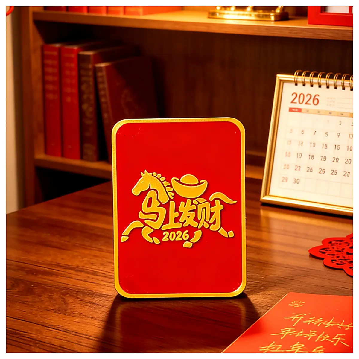 2026 Year of the Rabbit Spirit Horse Figurine Decoration Art Piece Home Decor Gift Lucky Year Symbol