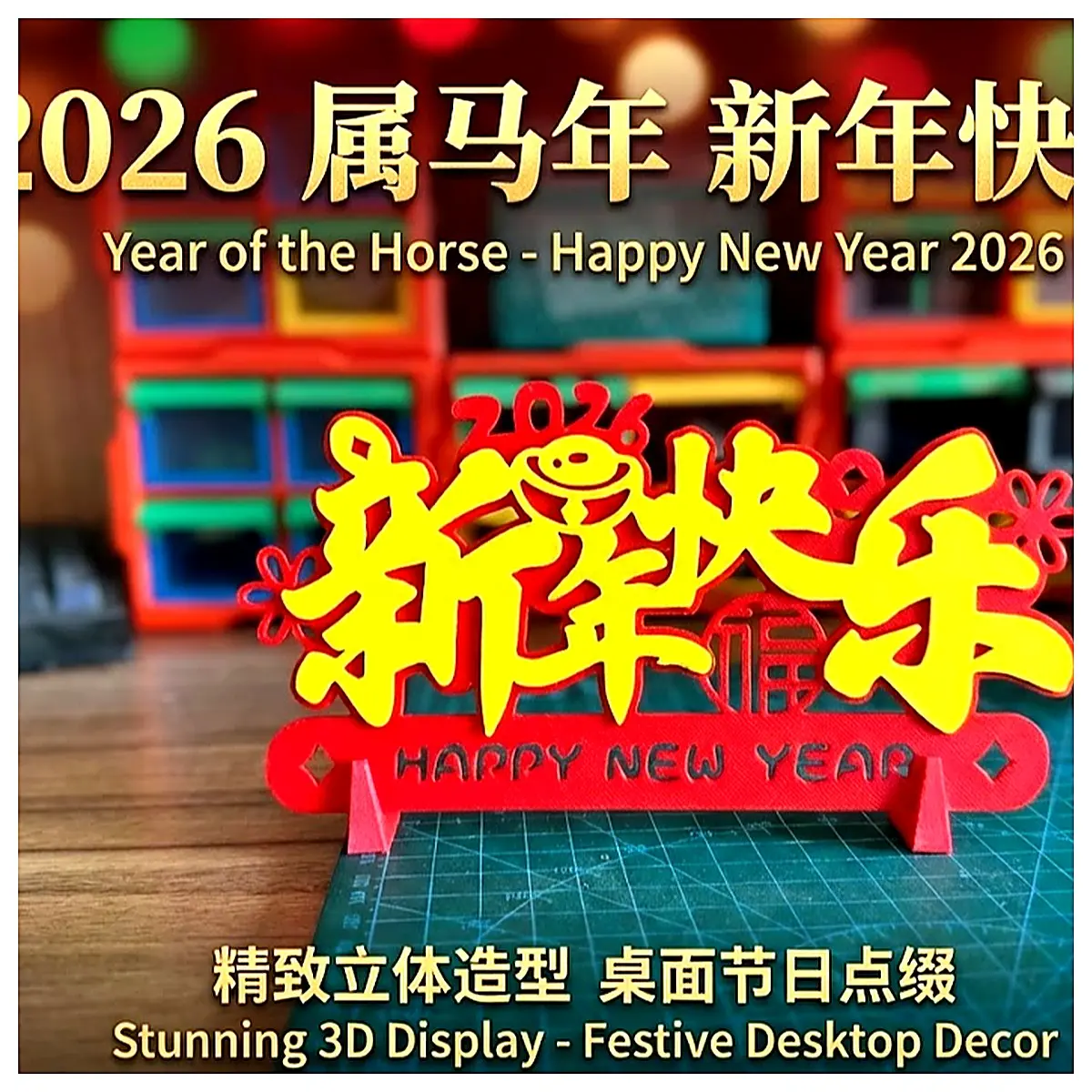 Spirited Horse 2026 Year of the Horse Riding Accessories Training Equipment Sports Goods Race Decorations Horse Toys Horse Accessories