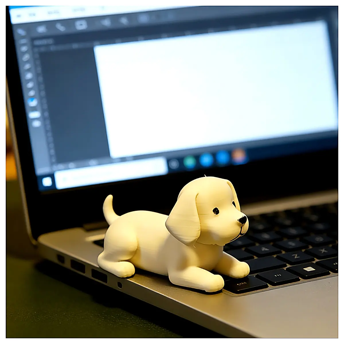 Windblown Dog Figurine Miniature Pet Decoration Cute Dog Model Indoor Desktop Ornament Children s Toy Wind Chime Ball