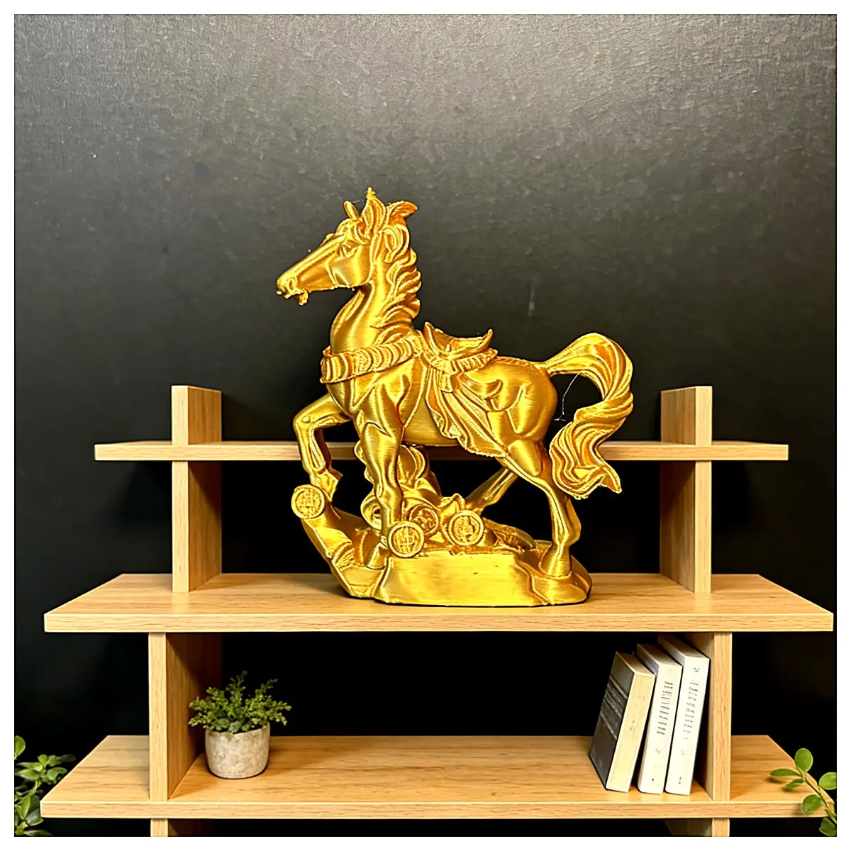 2026 Year of the Rabbit Spirit Horse Figurine Racing Horse Decor Horse Art Sculpture Horse Model Home Decoration Collectible Piece