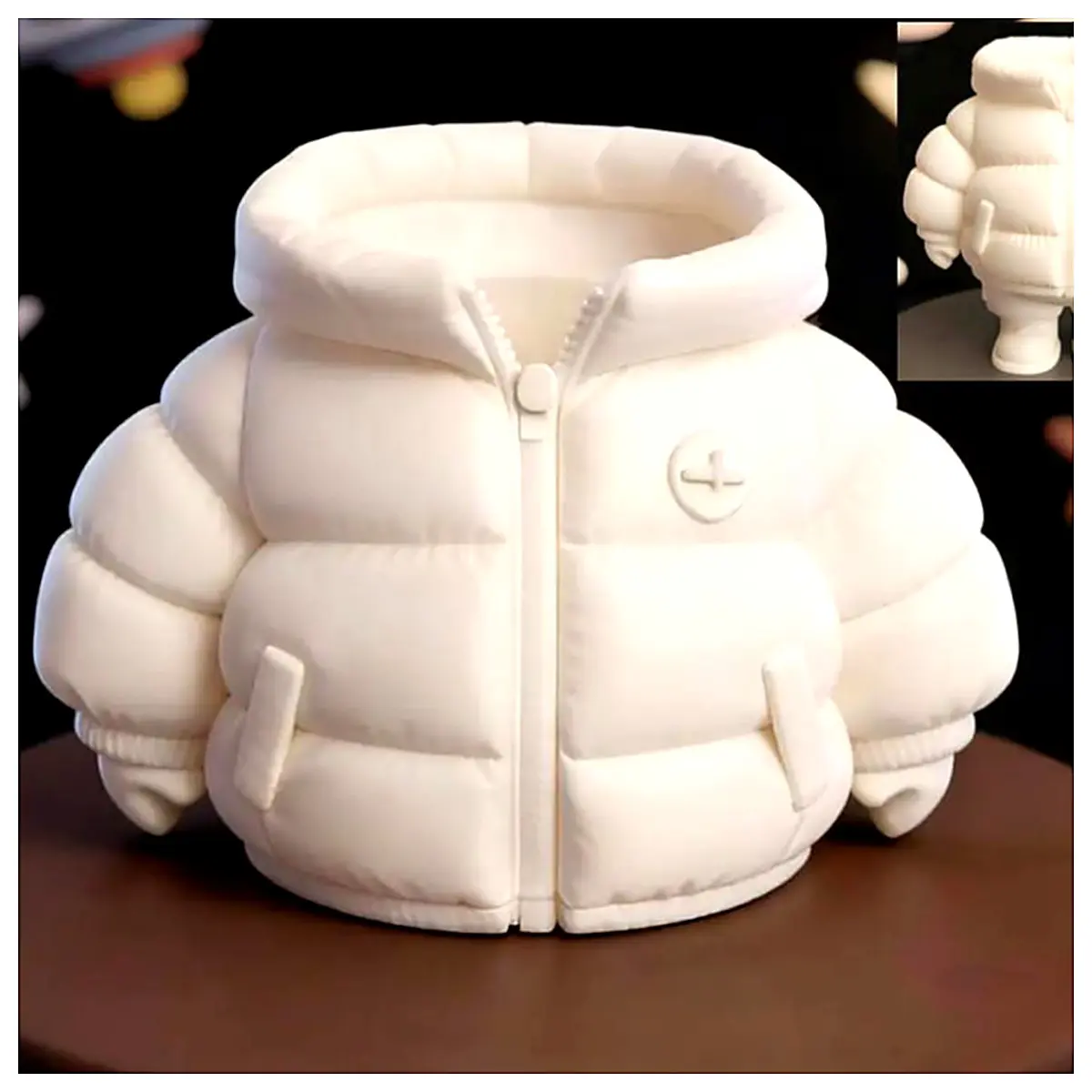Down Jacket Stand Stack Storage Outdoor Travel Hiking Gear Down Vest Holder Party Decoration Accessory