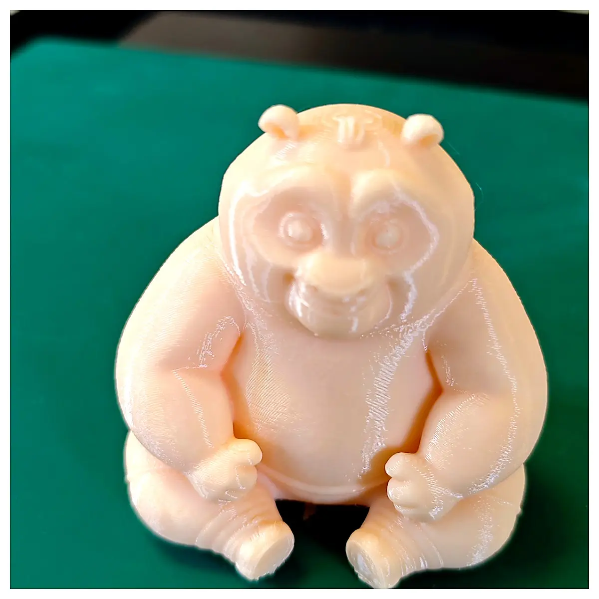 Sitting Figurine Print Child Toy Static Hand Beginner Easy Panda Model