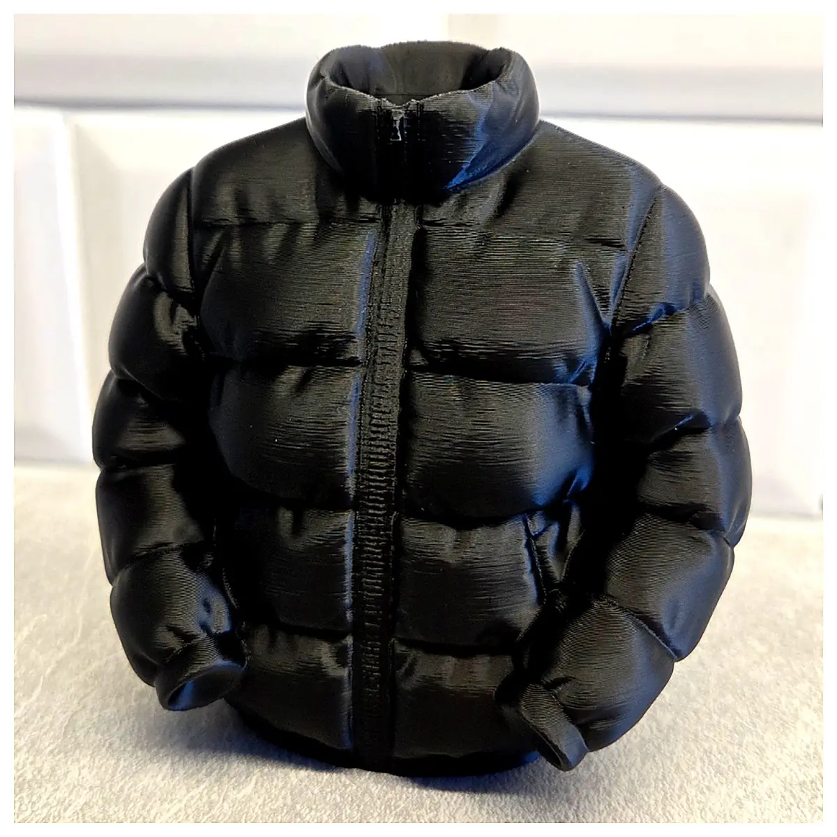 Mini Puffer Jacket Dekorativ Windproof Warm Casual Coat Winter Jacket Lightweight Jacket Outdoor Activity Sportswear
