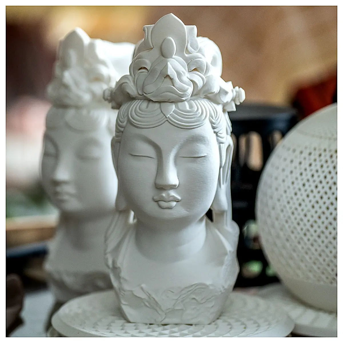 Antique Buddha Statue Sculpture Religious Art Piece Classic Buddha Model Buddhist Decoration Zen Accent Figurine Buddha Parts Accessories