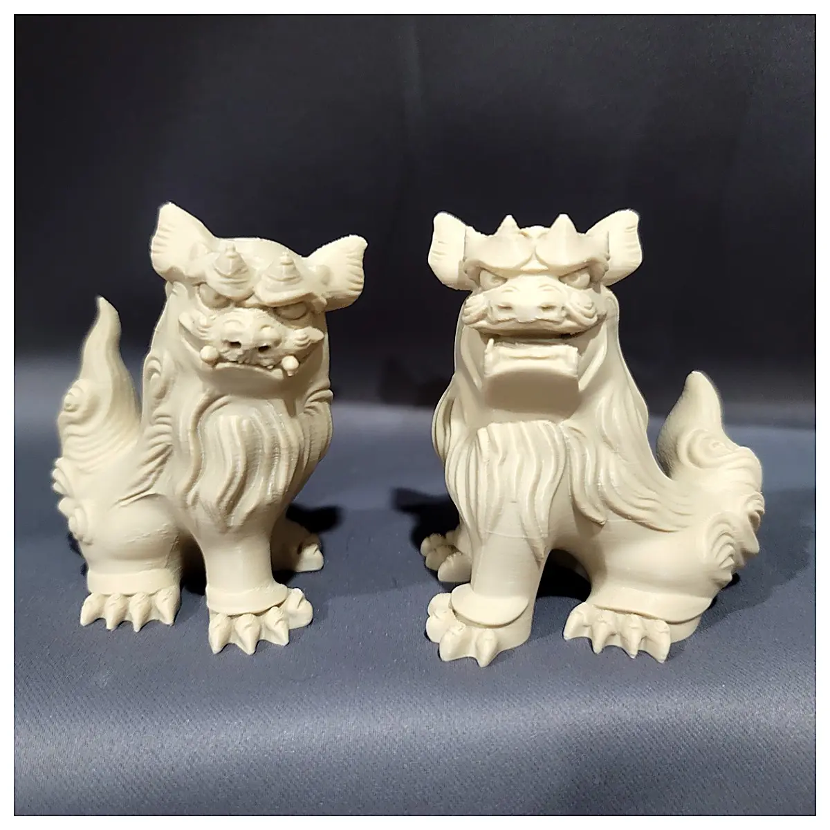Stone Lion Figurine Sculpture Decor Art Home Decoration Placement Art Accessories