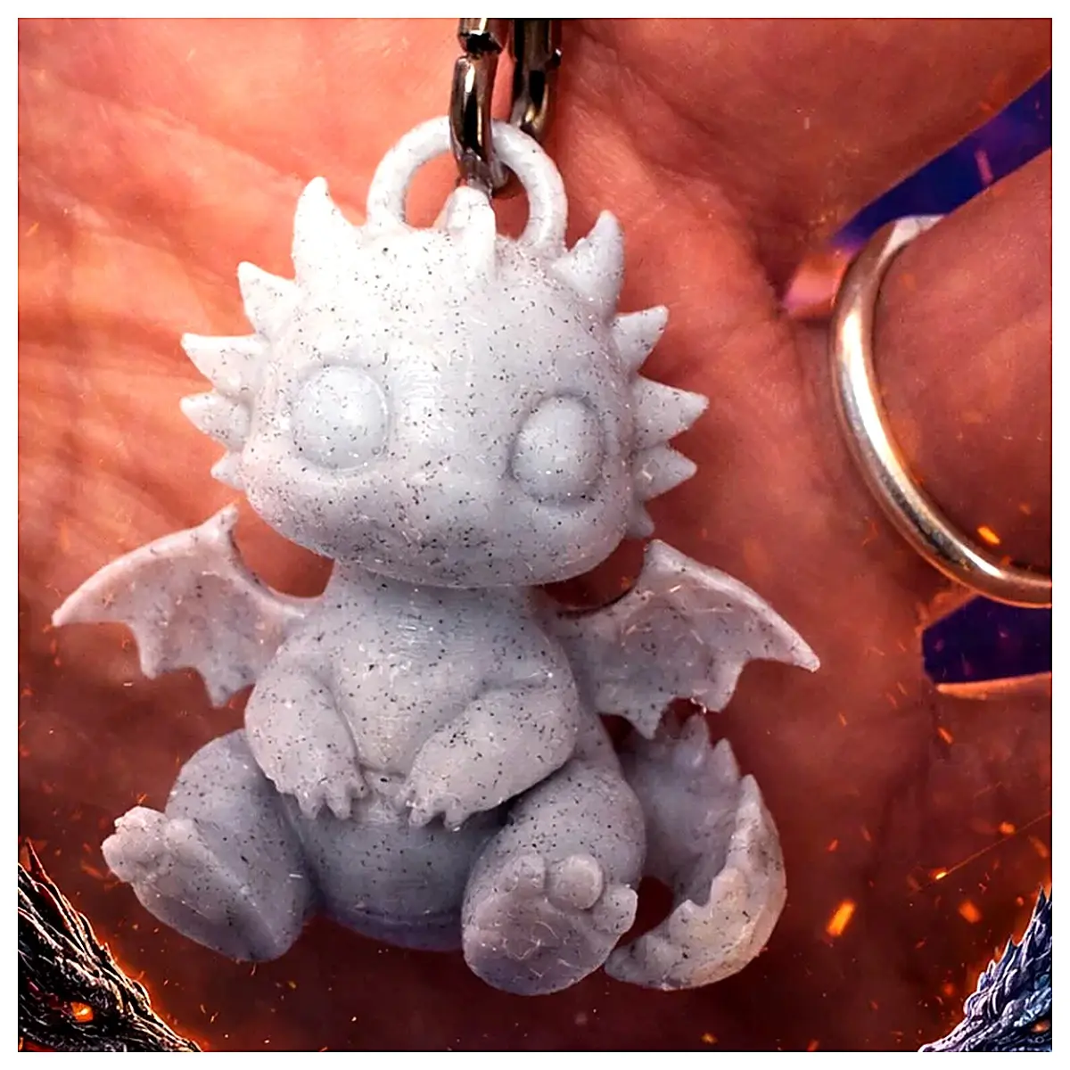 Dragon Keychain Dragon Design Keychain Dragon Ornament Dragon Element Charm Dragon Theme Memorial Gift Dragon Lover Gift Keychain Accessories