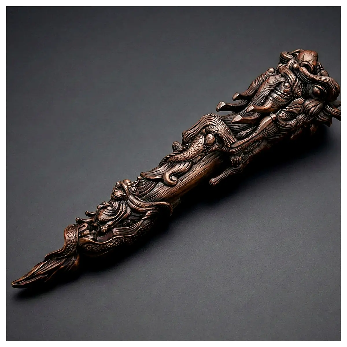 Dragon Head Scepter Dragon Head Stick Ritual Item Dragon Statue Dragon Decor Dragon Gift Dragon Head Scepter