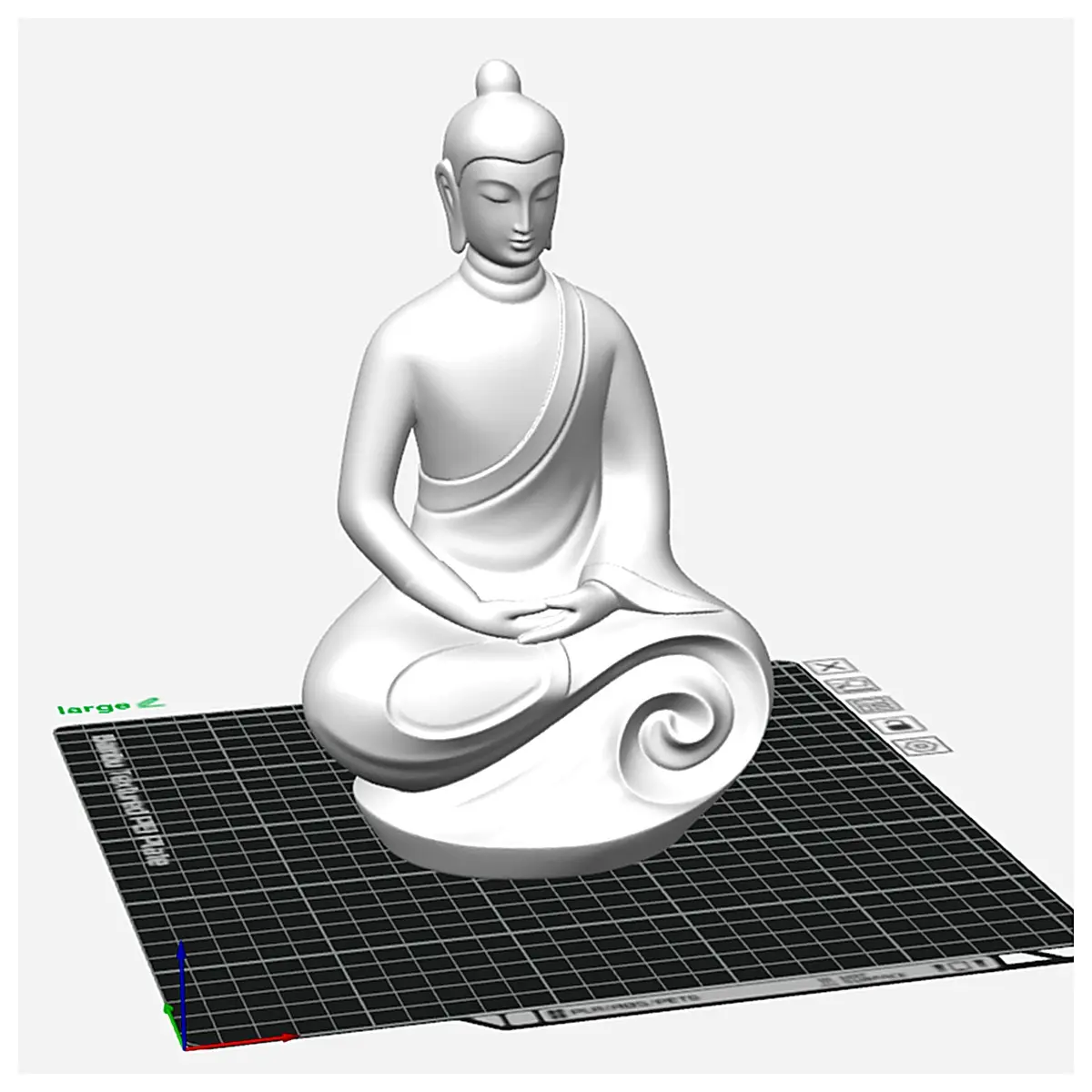 Modern Stone Buddha Sculpture Zen Decor Art Piece Religious Statue Indoor Garden Ornament Buddha Placement