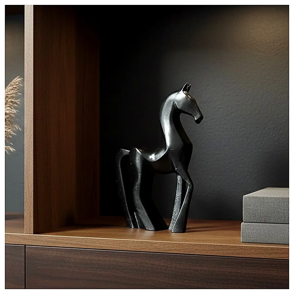 Modern Silhouette Sculpture Horse Minimalist Art Decor Figurine Home Decoration Art Collection Sculpture Model