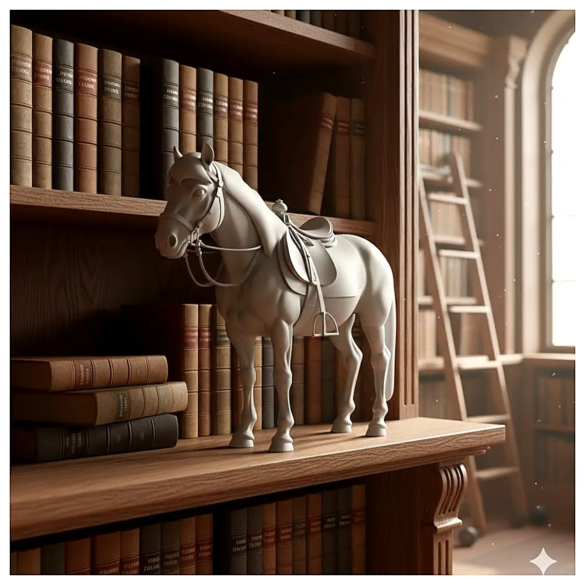 Horse with Saddle Model Realistic Riding Toy Animal Decoration Pet Figure Equestrian Display Horse Model