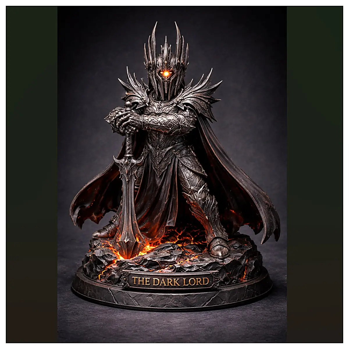 Dark Lord Statue Figure Collectible Model Decoration Dark Power Collection Display Piece