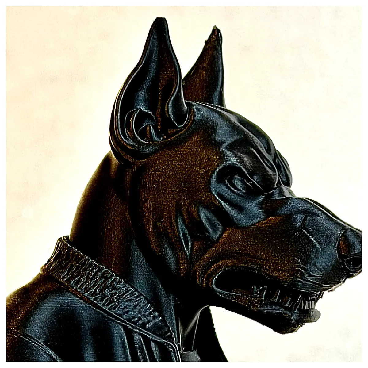 Urban Doberman Statue Dog Sculpture Art Home Decor Pet Lover Gift Modern Sculpture