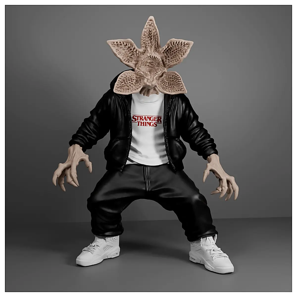Demogorgon Multi Part Urban Fashion Trendy Men s Women s Apparel Streetwear Fashion Jackets Multi Element Design Fashion Accessories