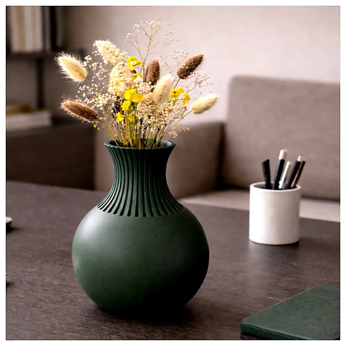 Japanese Ceramic Vase Decorative Art Tea Ceremony Display Piece Zen Home Decor Bonsai Accessories Art Collection