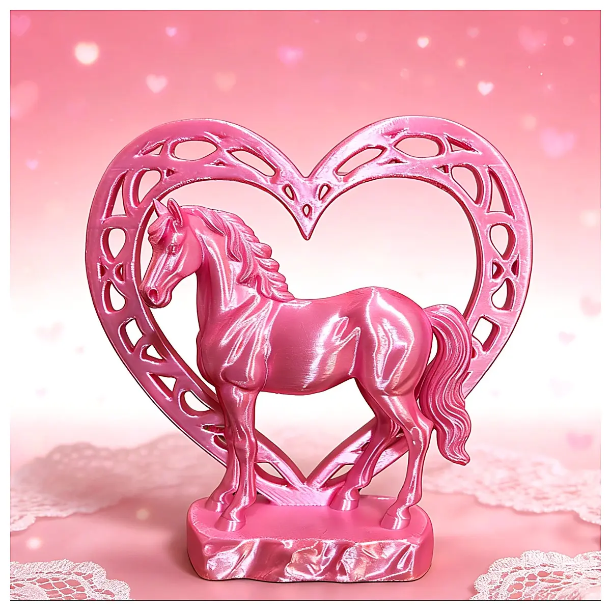 Valentine s Day Proposal Gift Ornament Horse Romantic Keepsake Love Decoration Festival Gift Creative Arrangement Anniversary Gift